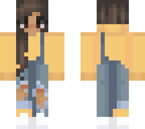 brown haired yellow jumpered girl