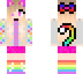 cute rainbow pastel kitten