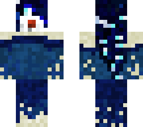 first try - masked blue dress