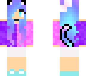 galaxy neko girl with tail edited