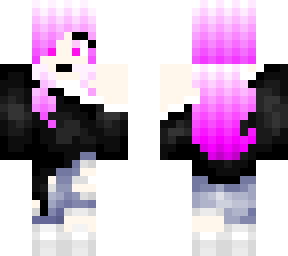 pink hair, requested