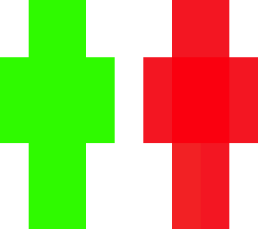 red and green