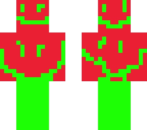 red face green face