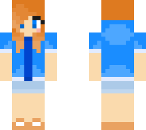 azure blue skin