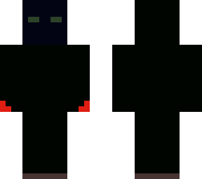black ninja with green eyes.