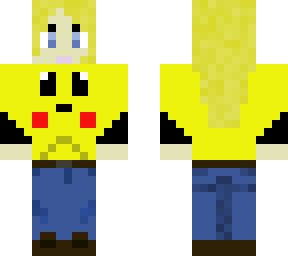 blonde girl pika hoodie