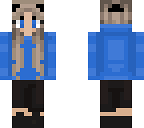 blue hoodie girl edit