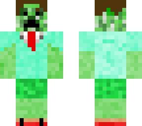 creeper in aqua summer top with green shorts and red trainers