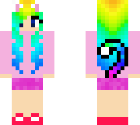 rainbow cat kawaii girl :o owo