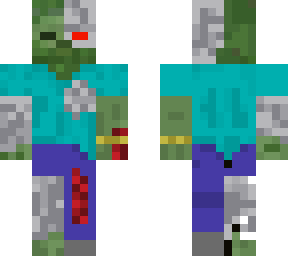 zombie cyborg + blood
