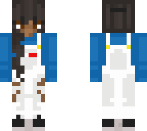 african american girl w/ tommy hilfiger overalls