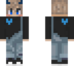 blonde boy blue horns