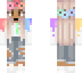 cute dark skinned rainbow spill