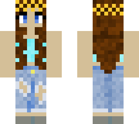 cute steve sunflower girl