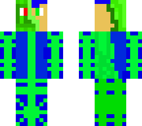 infected zombie blue man