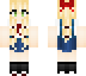 school girl blue