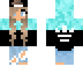 aqua camo girl