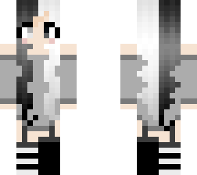 black and white
