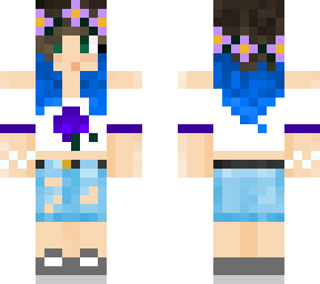 blue haired girl