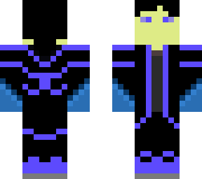 blue/purple fire coat guy