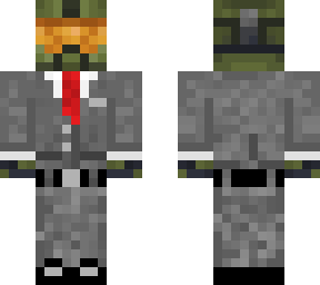 halo master chief in a suit and tie