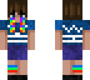 rainbow tears boy skin ._