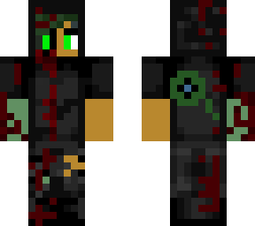 antisepticeye/ jacksepticeye/ jack/ sean (much more bloody) with hat