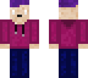 cool purple haired dude