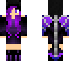 black/purple dragon girl