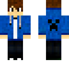blue hoodie