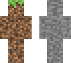 grass on one side, stone on the other
