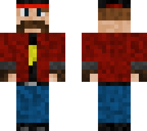 mustached lumberjack