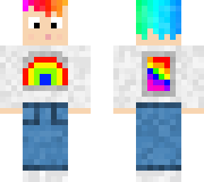rainbow hair concept