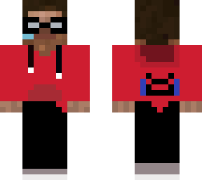 red hoodie