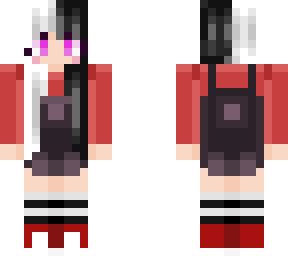 black and white hair