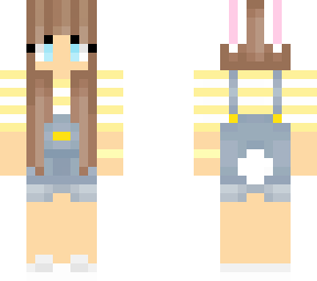 bunny in yellow overalls