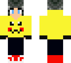 girl in pikachu hoodie