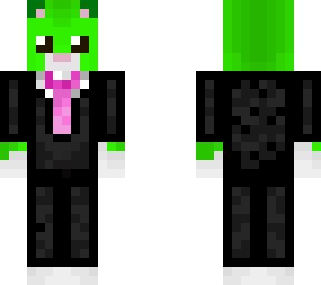 green cat -pink tie suit