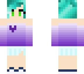 green haired girl
