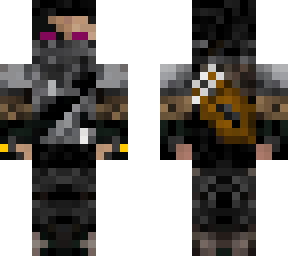herobrine assasin but purple eyes