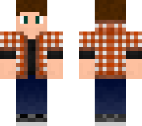 orange flannel boy