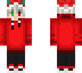 red christmas with horns