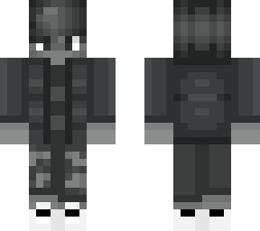 black and white
