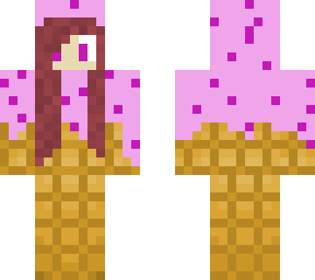 brown hair ice cream girl