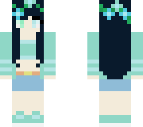 mint tumblr girl