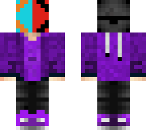 purple hoodie w/ mask