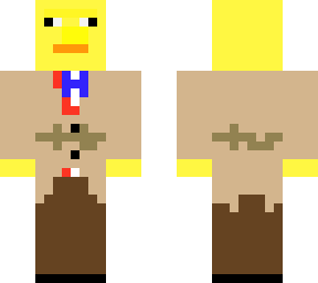 plaid duck w/ trench coat