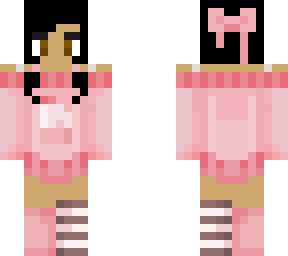 i dont like strawberry milk, but this skin is cuteee