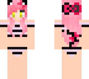 bikini pink cat