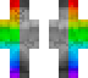 half saturated rainbow steve